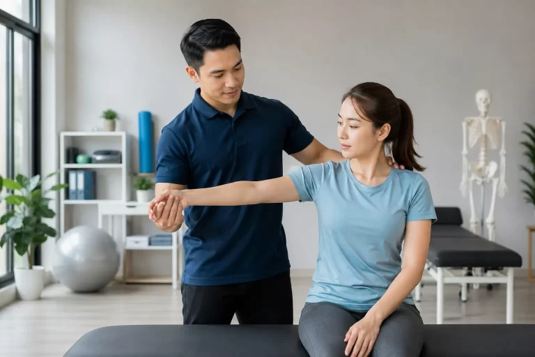 Een professionele fysiotherapiepraktijk die lokaal vertrouwen en herkenbaarheid uitstraalt.